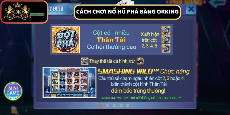 Các bước chơi nổ hũ phá băng Okking